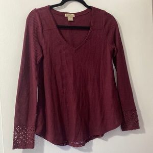 Lucky Brand waffle thermal top